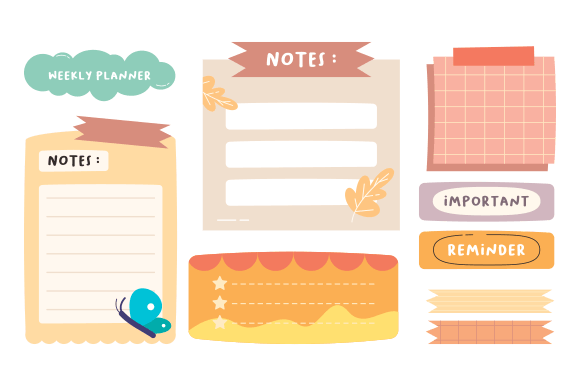 Download Cute Hand-Drawn Bullet Journal Element - Drawn Collection