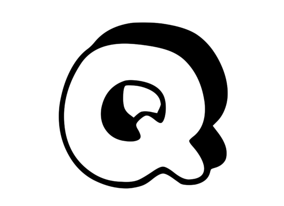 Download Friendly Shaded Comic Hand Drawn Mono Q - Drawn Collection